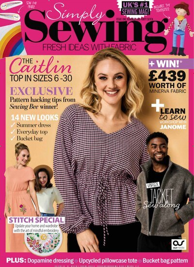 Titelbild der Ausgabe 5/2026 von Simply Sewing. Diese Zeitschrift und viele weitere Modemagazine und DIY-Magazine als Abo oder epaper bei United Kiosk online kaufen.