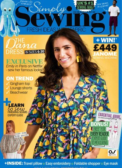 Titelbild der Ausgabe 7/2026 von Simply Sewing. Diese Zeitschrift und viele weitere Modemagazine und DIY-Magazine als Abo oder epaper bei United Kiosk online kaufen.