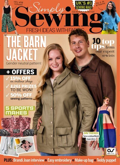 Titelbild der Ausgabe 9/2025 von Simply Sewing. Diese Zeitschrift und viele weitere Modemagazine und DIY-Magazine als Abo oder epaper bei United Kiosk online kaufen.