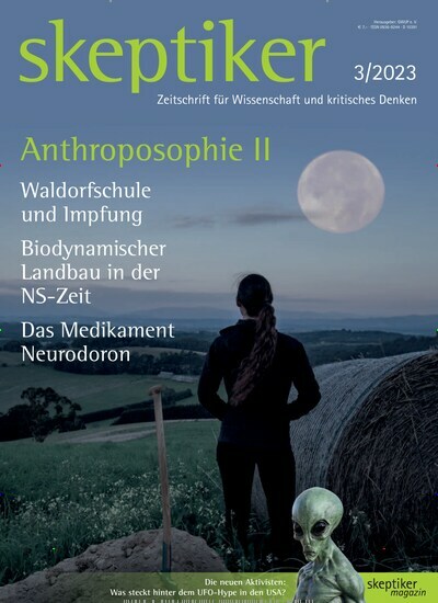 Titelbild der Ausgabe 3/2023 von skeptiker. Diese Zeitschrift und viele weitere Reisemagazine, Freizeitmagazine und Wissensmagazine als Abo oder epaper bei United Kiosk online kaufen.