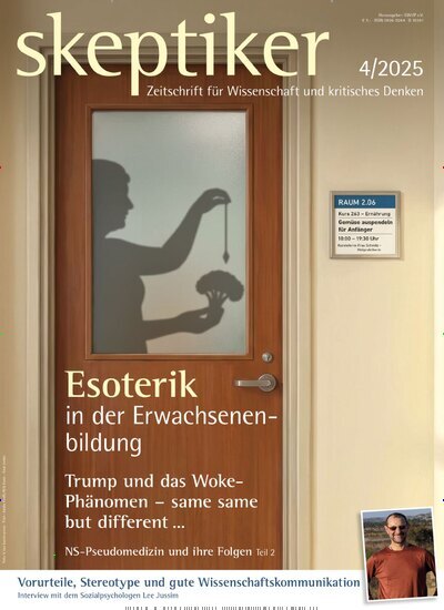 Titelbild der Ausgabe 4/2025 von skeptiker. Diese Zeitschrift und viele weitere Reisemagazine, Freizeitmagazine und Wissensmagazine als Abo oder epaper bei United Kiosk online kaufen.