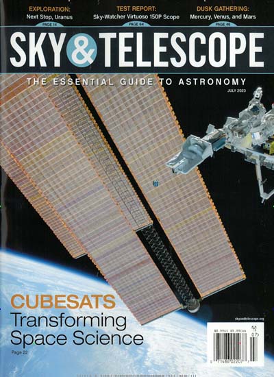 Titelbild der Ausgabe 7/2023 von Sky & Telescope. Diese Zeitschrift und viele weitere Reisemagazine, Freizeitmagazine und Wissensmagazine als Abo oder epaper bei United Kiosk online kaufen.