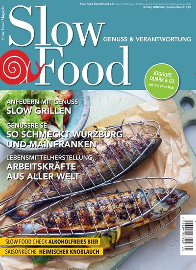 Titelbild der Ausgabe 3/2026 von Slow Food Magazin. Diese Zeitschrift und viele weitere Kochzeitschriften und Backzeitschriften als Abo oder epaper bei United Kiosk online kaufen.