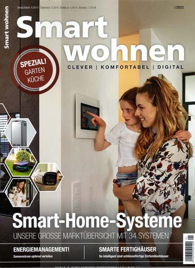 Titelbild der Ausgabe 1/2022 von Smart wohnen. Diese Zeitschrift und viele weitere Gartenzeitschriften und Wohnzeitschriften als Abo oder epaper bei United Kiosk online kaufen.