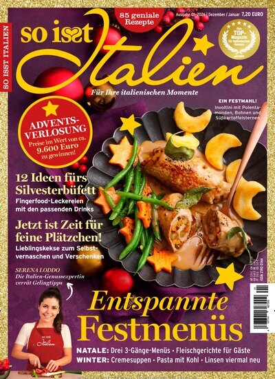 Titelbild der Ausgabe 1/2026 von So isst Italien. Diese Zeitschrift und viele weitere Kochzeitschriften und Backzeitschriften als Abo oder epaper bei United Kiosk online kaufen.