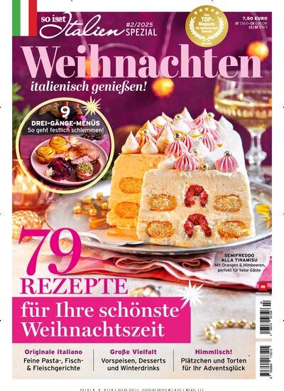 Titelbild der Ausgabe 2/2025 von So isst Italien Spezial. Diese Zeitschrift und viele weitere Kochzeitschriften und Backzeitschriften als Abo oder epaper bei United Kiosk online kaufen.