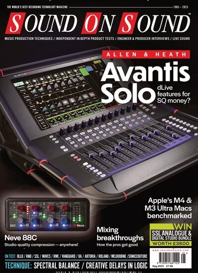 Titelbild der Ausgabe 5/2025 von Sound on Sound. Diese Zeitschrift und viele weitere Reisemagazine, Freizeitmagazine und Wissensmagazine als Abo oder epaper bei United Kiosk online kaufen.