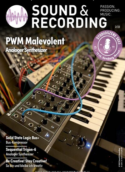 Titelbild der Ausgabe 2/2023 von Sound & Recording. Diese Zeitschrift und viele weitere Reisemagazine, Freizeitmagazine und Wissensmagazine als Abo oder epaper bei United Kiosk online kaufen.