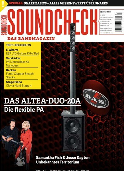 Titelbild der Ausgabe 4/2023 von Soundcheck. Diese Zeitschrift und viele weitere Reisemagazine, Freizeitmagazine und Wissensmagazine als Abo oder epaper bei United Kiosk online kaufen.