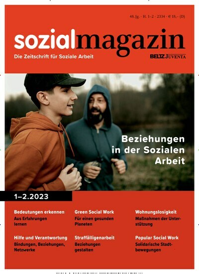 Titelbild der Ausgabe 2/2023 von sozialmagazin. Diese Zeitschrift und viele weitere Zeitschriften für Pädagogik als Abo oder epaper bei United Kiosk online kaufen.