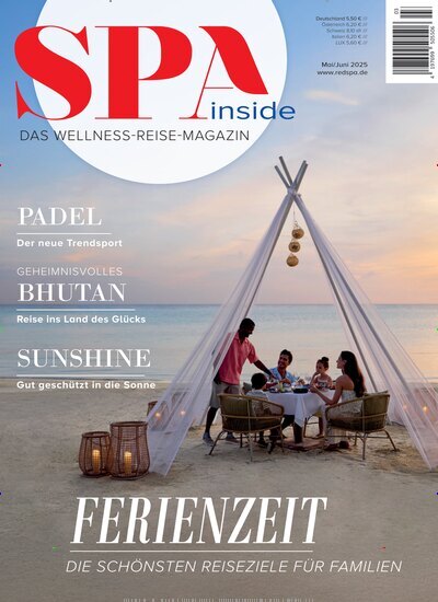 Titelbild der Ausgabe 3/2025 von Spa Inside. Diese Zeitschrift und viele weitere Frauenzeitschriften als Abo oder epaper bei United Kiosk online kaufen.