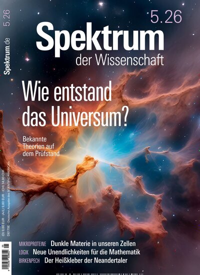 Titelbild der Ausgabe 5/2026 von Spektrum der Wissenschaft. Diese Zeitschrift und viele weitere Reisemagazine, Freizeitmagazine und Wissensmagazine als Abo oder epaper bei United Kiosk online kaufen.