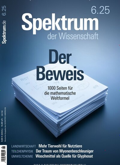 Titelbild der Ausgabe 6/2025 von Spektrum der Wissenschaft. Diese Zeitschrift und viele weitere Reisemagazine, Freizeitmagazine und Wissensmagazine als Abo oder epaper bei United Kiosk online kaufen.
