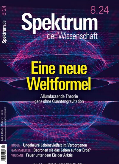 Titelbild der Ausgabe 8/2024 von Spektrum der Wissenschaft. Diese Zeitschrift und viele weitere Reisemagazine, Freizeitmagazine und Wissensmagazine als Abo oder epaper bei United Kiosk online kaufen.