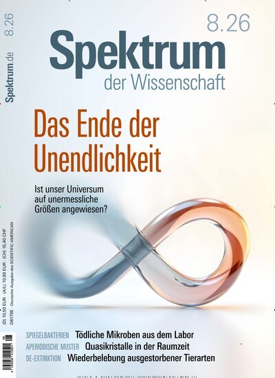 Titelbild der Ausgabe 8/2026 von Spektrum der Wissenschaft. Diese Zeitschrift und viele weitere Reisemagazine, Freizeitmagazine und Wissensmagazine als Abo oder epaper bei United Kiosk online kaufen.