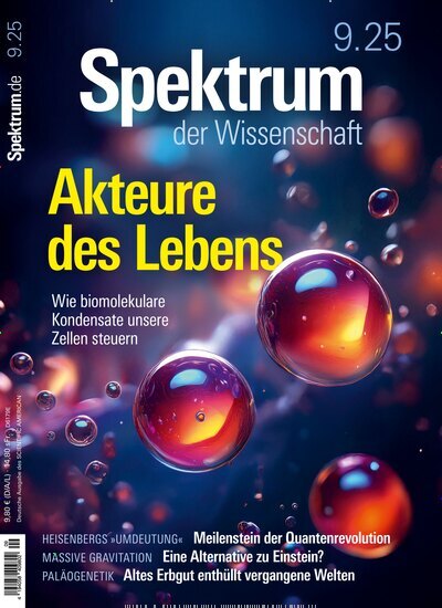 Titelbild der Ausgabe 9/2025 von Spektrum der Wissenschaft. Diese Zeitschrift und viele weitere Reisemagazine, Freizeitmagazine und Wissensmagazine als Abo oder epaper bei United Kiosk online kaufen.
