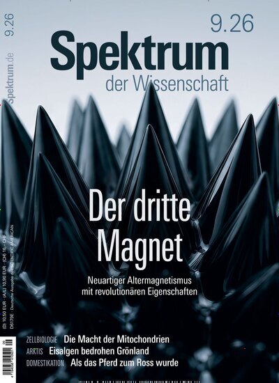 Titelbild der Ausgabe 9/2026 von Spektrum der Wissenschaft. Diese Zeitschrift und viele weitere Reisemagazine, Freizeitmagazine und Wissensmagazine als Abo oder epaper bei United Kiosk online kaufen.