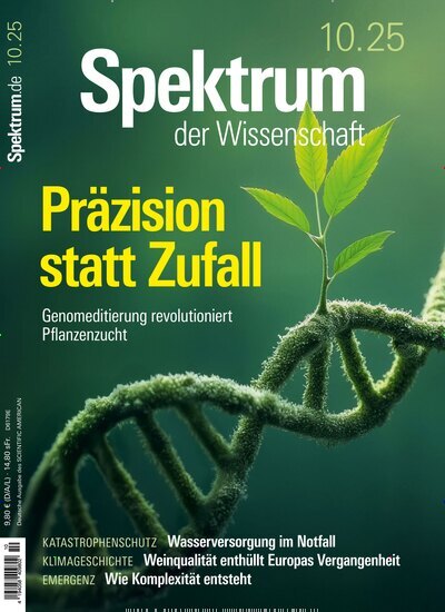 Titelbild der Ausgabe 10/2025 von Spektrum der Wissenschaft. Diese Zeitschrift und viele weitere Reisemagazine, Freizeitmagazine und Wissensmagazine als Abo oder epaper bei United Kiosk online kaufen.