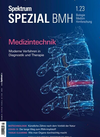 Titelbild der Ausgabe 1/2023 von Spektrum der Wissenschaft Spezial Biologie, Medizin, Hirnforschung. Diese Zeitschrift und viele weitere Reisemagazine, Freizeitmagazine und Wissensmagazine als Abo oder epaper bei United Kiosk online kaufen.