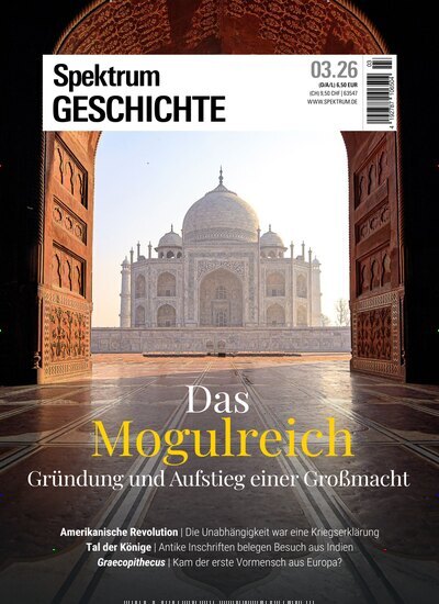 Titelbild der Ausgabe 3/2026 von Spektrum Geschichte. Diese Zeitschrift und viele weitere Reisemagazine, Freizeitmagazine und Wissensmagazine als Abo oder epaper bei United Kiosk online kaufen.