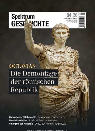 Titelbild der Ausgabe 4/2026 von Spektrum Geschichte. Diese Zeitschrift und viele weitere Reisemagazine, Freizeitmagazine und Wissensmagazine als Abo oder epaper bei United Kiosk online kaufen.