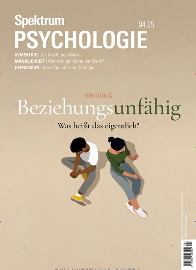 Titelbild der Ausgabe 4/2025 von Spektrum Psychologie. Diese Zeitschrift und viele weitere Reisemagazine, Freizeitmagazine und Wissensmagazine als Abo oder epaper bei United Kiosk online kaufen.