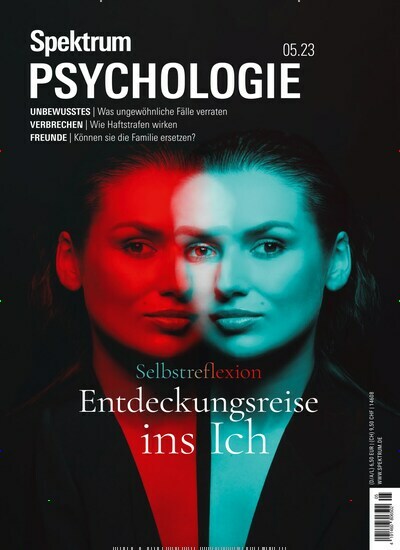 Titelbild der Ausgabe 5/2023 von Spektrum Psychologie. Diese Zeitschrift und viele weitere Reisemagazine, Freizeitmagazine und Wissensmagazine als Abo oder epaper bei United Kiosk online kaufen.