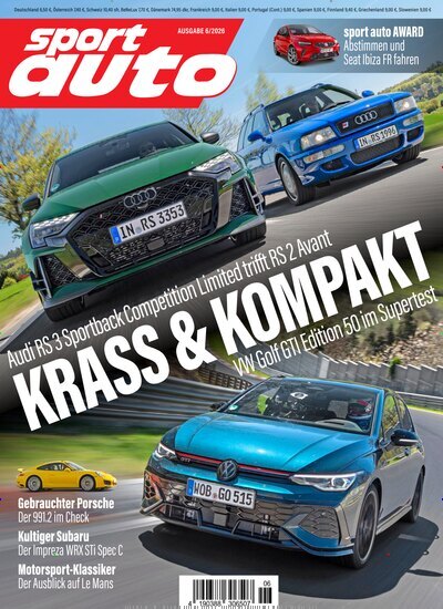Titelbild der Ausgabe 6/2026 von Sport Auto. Diese Zeitschrift und viele weitere Automagazine und Motorradzeitschriften als Abo oder epaper bei United Kiosk online kaufen.