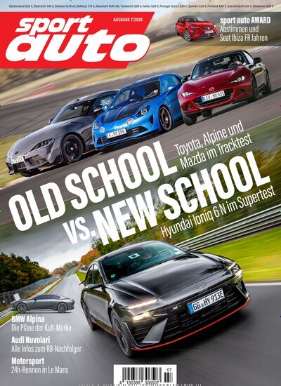 Titelbild der Ausgabe 7/2026 von Sport Auto. Diese Zeitschrift und viele weitere Automagazine und Motorradzeitschriften als Abo oder epaper bei United Kiosk online kaufen.