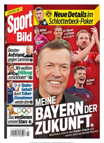 Titelbild der Ausgabe 7/2026 von Sport Bild. Diese Zeitschrift und viele weitere Sportmagazine als Abo oder epaper bei United Kiosk online kaufen.