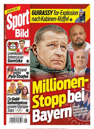 Titelbild der Ausgabe 8/2026 von Sport Bild. Diese Zeitschrift und viele weitere Sportmagazine als Abo oder epaper bei United Kiosk online kaufen.