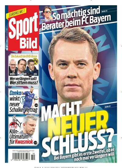 Titelbild der Ausgabe 10/2026 von Sport Bild. Diese Zeitschrift und viele weitere Sportmagazine als Abo oder epaper bei United Kiosk online kaufen.