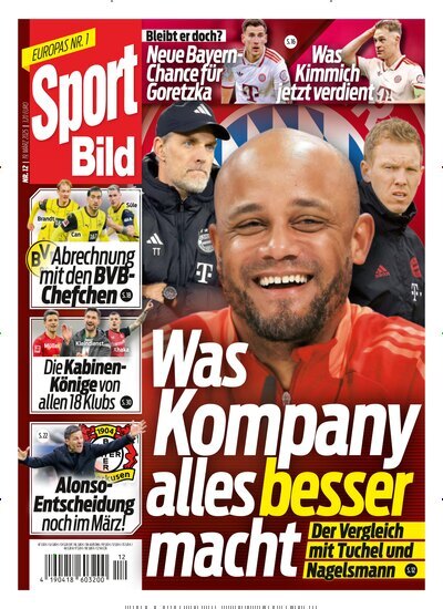 Titelbild der Ausgabe 12/2025 von Sport Bild. Diese Zeitschrift und viele weitere Sportmagazine als Abo oder epaper bei United Kiosk online kaufen.