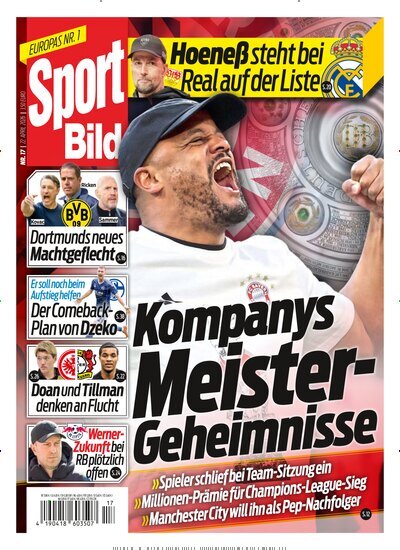 Titelbild der Ausgabe 17/2026 von Sport Bild. Diese Zeitschrift und viele weitere Sportmagazine als Abo oder epaper bei United Kiosk online kaufen.