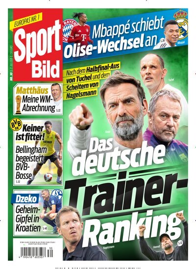 Titelbild der Ausgabe 30/2026 von Sport Bild. Diese Zeitschrift und viele weitere Sportmagazine als Abo oder epaper bei United Kiosk online kaufen.
