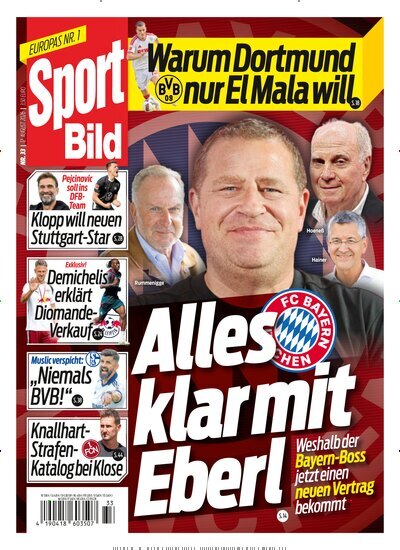 Titelbild der Ausgabe 33/2026 von Sport Bild. Diese Zeitschrift und viele weitere Sportmagazine als Abo oder epaper bei United Kiosk online kaufen.