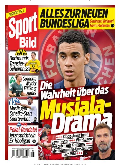 Titelbild der Ausgabe 35/2026 von Sport Bild. Diese Zeitschrift und viele weitere Sportmagazine als Abo oder epaper bei United Kiosk online kaufen.