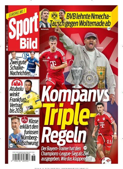 Titelbild der Ausgabe 36/2026 von Sport Bild. Diese Zeitschrift und viele weitere Sportmagazine als Abo oder epaper bei United Kiosk online kaufen.