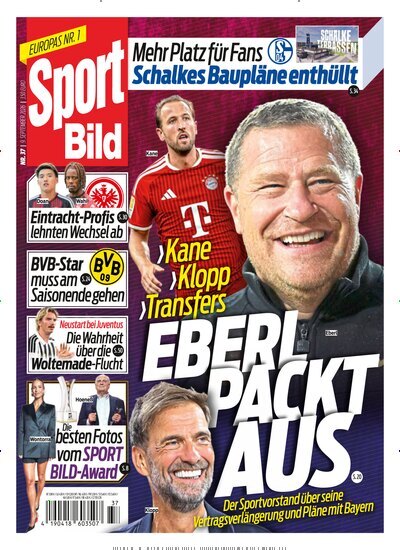 Titelbild der Ausgabe 37/2026 von Sport Bild. Diese Zeitschrift und viele weitere Sportmagazine als Abo oder epaper bei United Kiosk online kaufen.