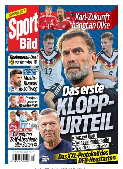 Titelbild der Ausgabe 41/2026 von Sport Bild. Diese Zeitschrift und viele weitere Sportmagazine als Abo oder epaper bei United Kiosk online kaufen.