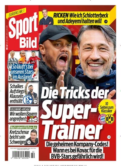 Titelbild der Ausgabe 42/2025 von Sport Bild. Diese Zeitschrift und viele weitere Sportmagazine als Abo oder epaper bei United Kiosk online kaufen.
