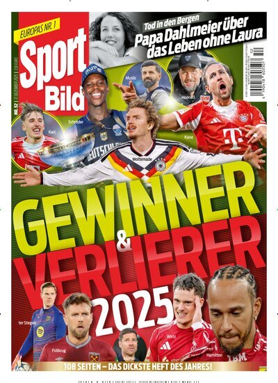 Titelbild der Ausgabe 51/2025 von Sport Bild. Diese Zeitschrift und viele weitere Sportmagazine als Abo oder epaper bei United Kiosk online kaufen.