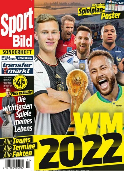 Titelbild der Ausgabe 1/2022 von Sport Bild Sonderheft. Diese Zeitschrift und viele weitere Sportmagazine als Abo oder epaper bei United Kiosk online kaufen.