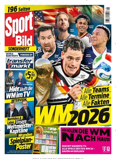 Titelbild der Ausgabe 1/2026 von Sport Bild Sonderheft. Diese Zeitschrift und viele weitere Sportmagazine als Abo oder epaper bei United Kiosk online kaufen.