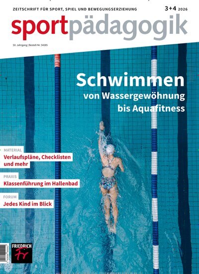 Titelbild der Ausgabe 3/2026 von sportpädagogik. Diese Zeitschrift und viele weitere Zeitschriften für Pädagogik als Abo oder epaper bei United Kiosk online kaufen.