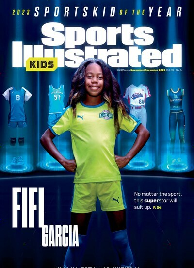 Titelbild der Ausgabe 11/2023 von Sports Illustrated Kids. Diese Zeitschrift und viele weitere Jugendzeitschriften und Kinderzeitschriften als Abo oder epaper bei United Kiosk online kaufen.