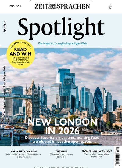 Titelbild der Ausgabe 1/2026 von Spotlight. Diese Zeitschrift und viele weitere Reisemagazine, Freizeitmagazine und Wissensmagazine als Abo oder epaper bei United Kiosk online kaufen.