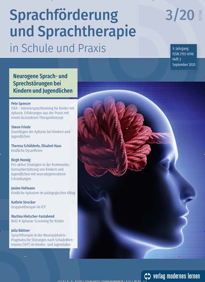 Titelbild der Ausgabe 3/2020 von Sprachförderung und Sprachtherapie in Schule und Praxis. Diese Zeitschrift und viele weitere Zeitschriften für Pädagogik als Abo oder epaper bei United Kiosk online kaufen.