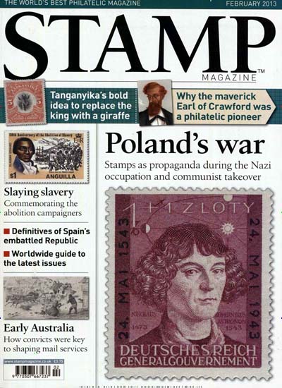 Titelbild der Ausgabe 2/2013 von Stamp Magazine. Diese Zeitschrift und viele weitere Reisemagazine, Freizeitmagazine und Wissensmagazine als Abo oder epaper bei United Kiosk online kaufen.