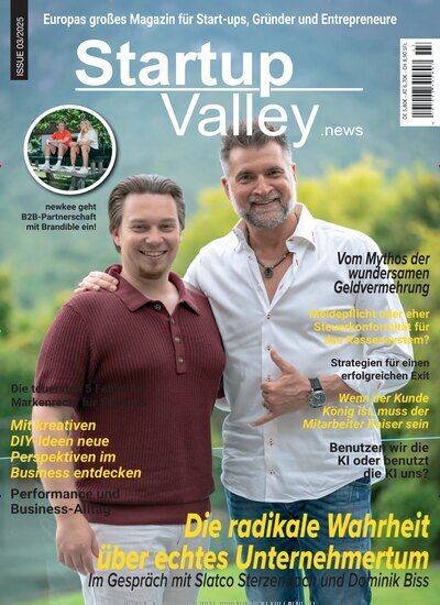 Titelbild der Ausgabe 3/2025 von Startup Valley News. Diese Zeitschrift und viele weitere Wirtschaftsmagazine und Politikmagazine als Abo oder epaper bei United Kiosk online kaufen.